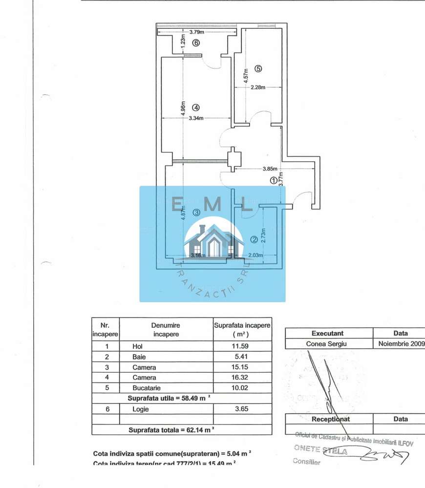 Apartament 2cam posibilitate transformare in 3cam si loc parcare .-13