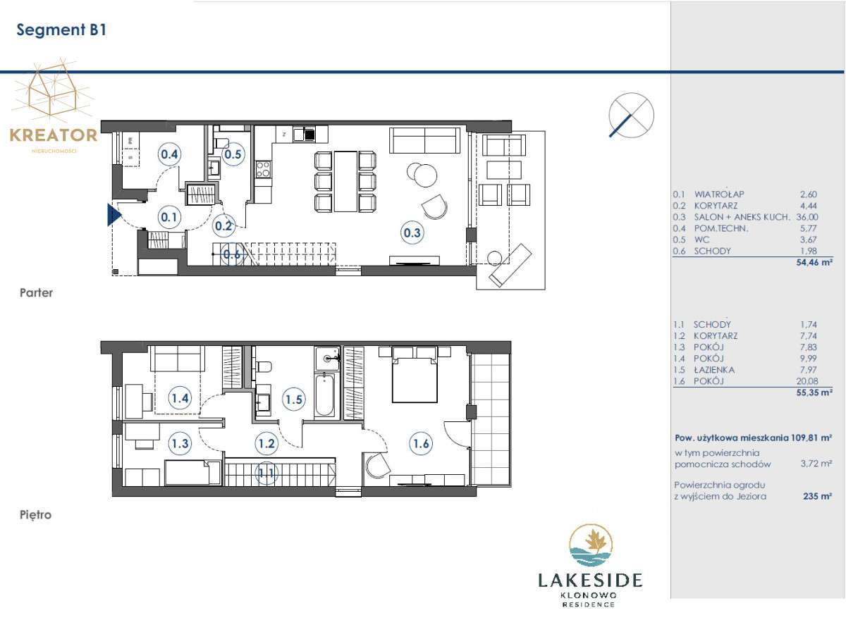 Klonowo/Widok na Jezioro/ I Linia Brzegowa/2026r-6