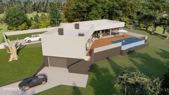 Moradia T3 térrea lote 1600m2 vista mar Sesimbra - Grande imagem: 2/7