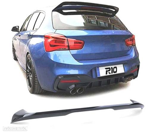 AILERON SPOILER TRASEIRO PARA BMW F20 LCI 15-19 LOOK M PERFORMANCE PRETO BRILHANTE - 1