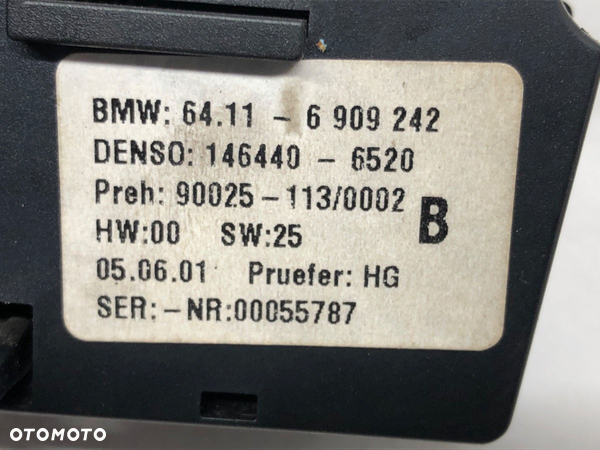 PANEL STEROWANIA NAWIEWU BMW 5 Touring (E39) 1996 - 2004 520 i 125 kW [170 KM] benzyna 2000 - 2003 - 5