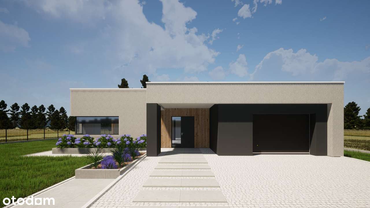 Dom z płaskim dachem, nowoczesny pow. 218/2000 m2 - 4 pok - Pełny obrazek: 4/10