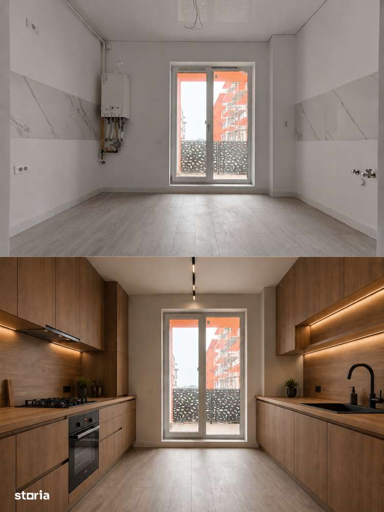 Studio 44mp premium luminos cu terasa si dormitor-incalzire pardoseala
