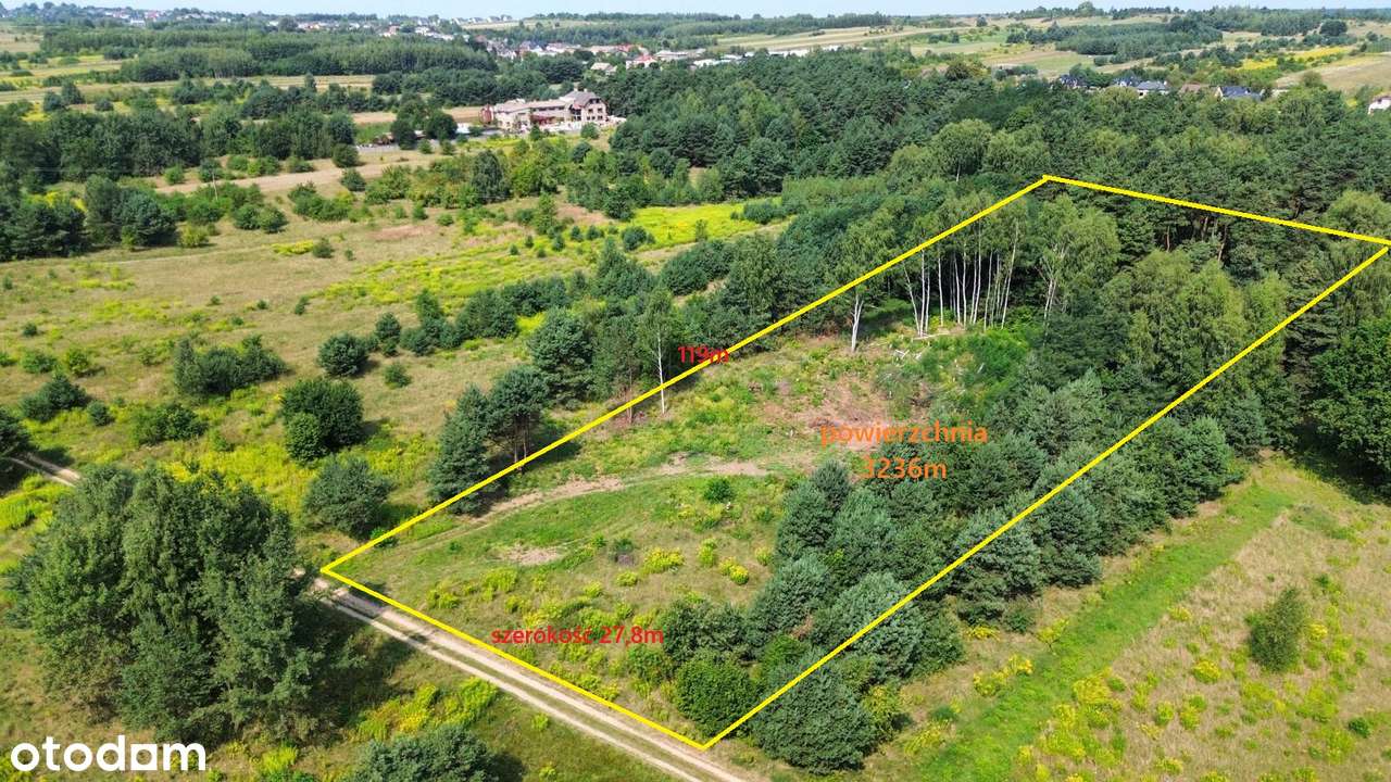 Działka budowlano-rekreacyjna, z możliwością podziału na dwie