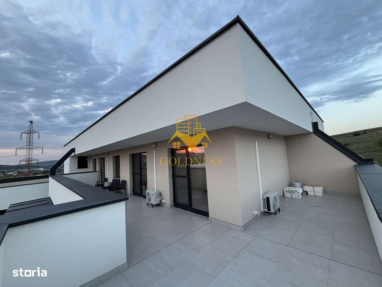 3 camere, modern, parcare, prima inchiriere, teras 46 mp, Apahida