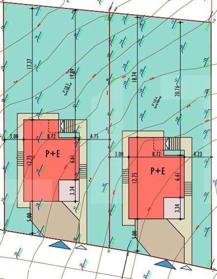 EXCLUSIVITATE! Teren cu autozitatie casa, 600 mp,regim D+P+E, zona Cam - Imagine principală: 5/5