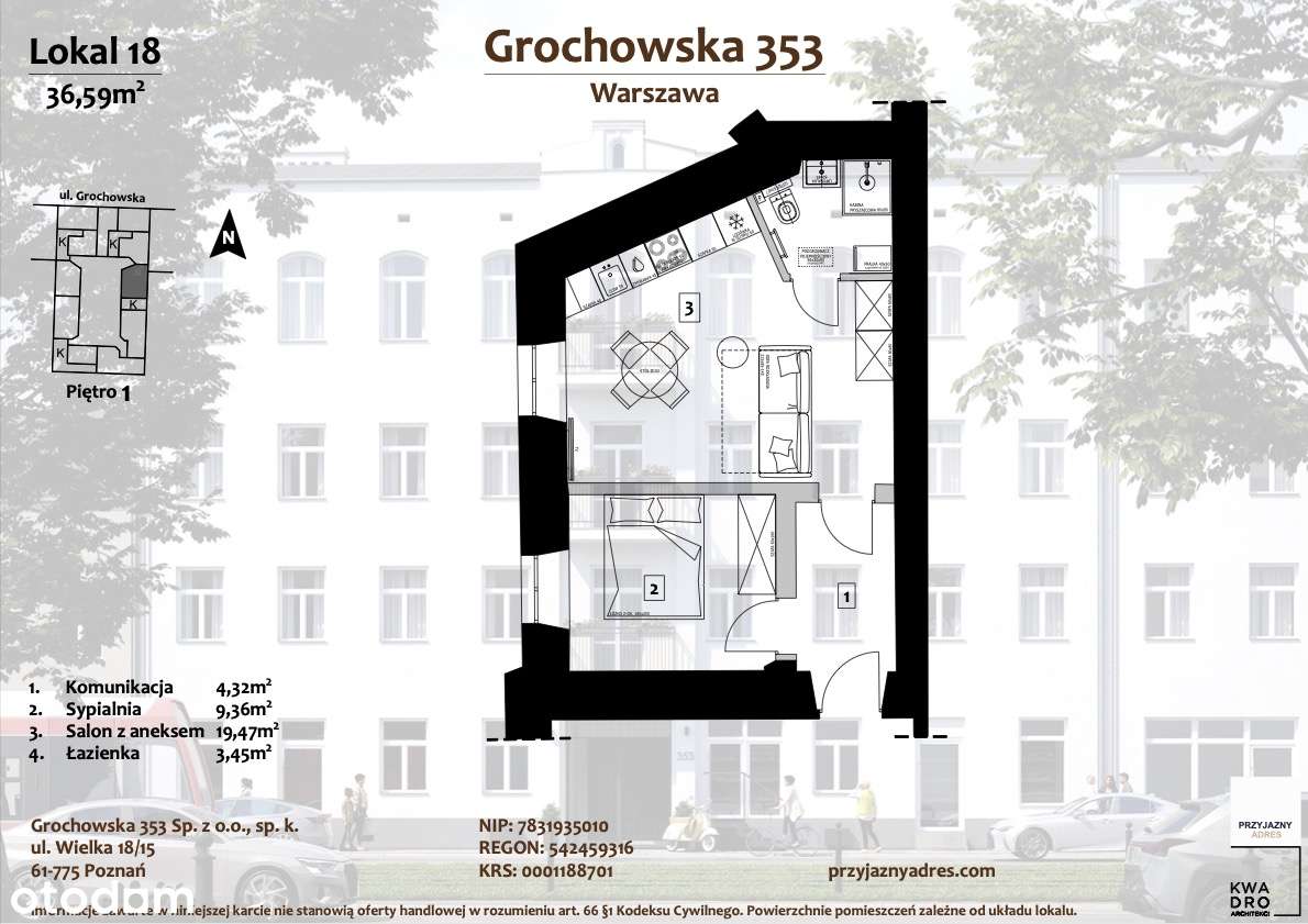 Sprzedaż mieszkania 2 pokojowego - bezpośrednio-0