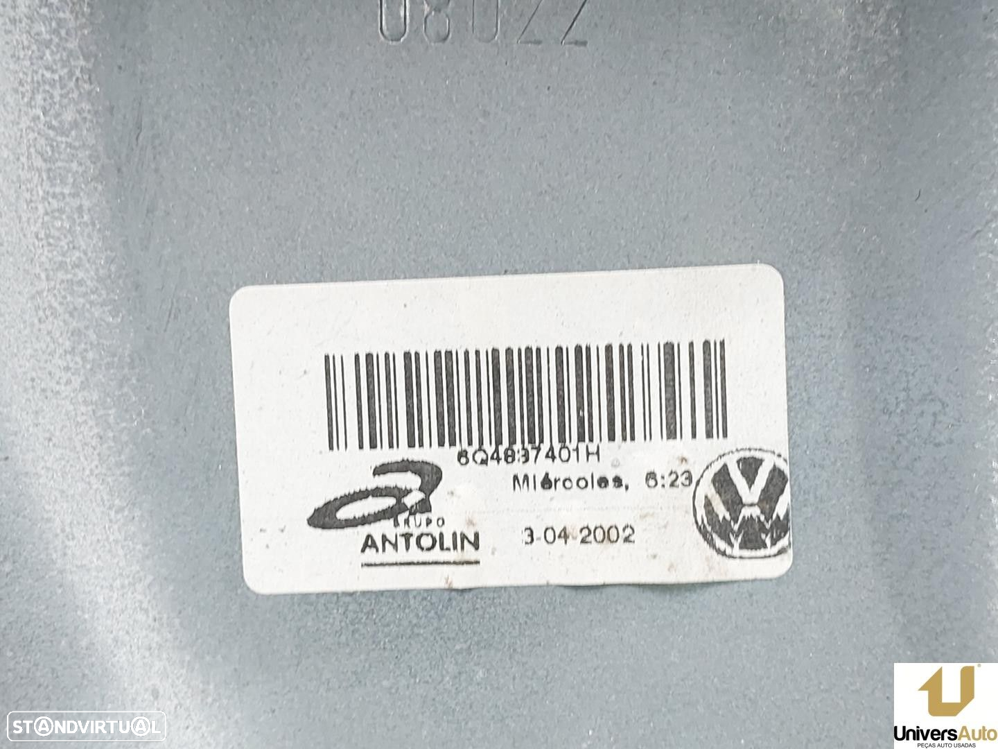 ELEVADOR DE VIDRO FRONTAL ESQUERDO VOLKSWAGEN POLO 2002 -6Q4837461J - 8