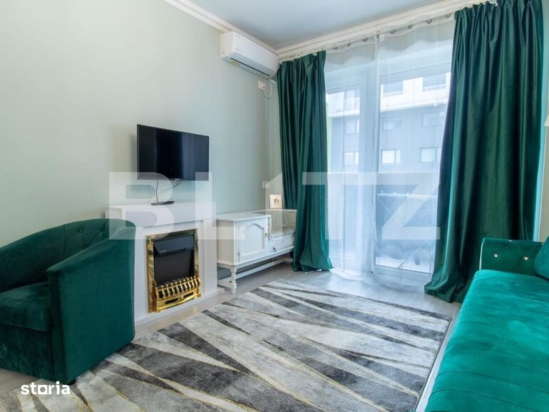 Apartament cu 2 camere, Prima Onestilor, complet mobilat și...