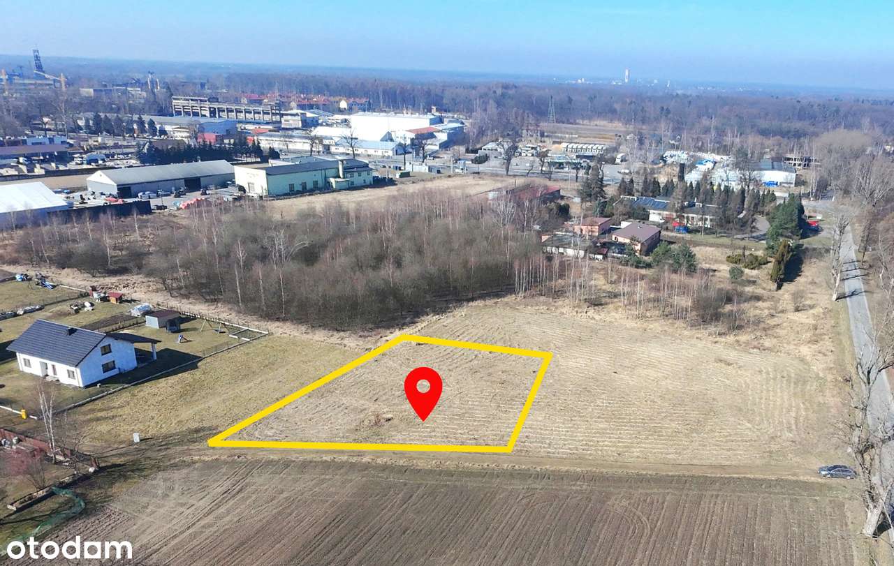 Działka z potencjałem – Brzeszcze | 10 ar | Media przy działce-0