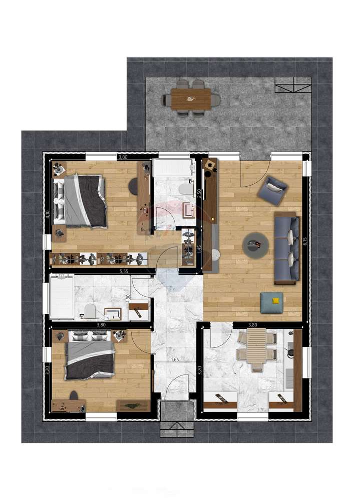 VILA SMART - Casa individulala, noua, 3 camere, teren 467mp - Imagine principală: 3/20