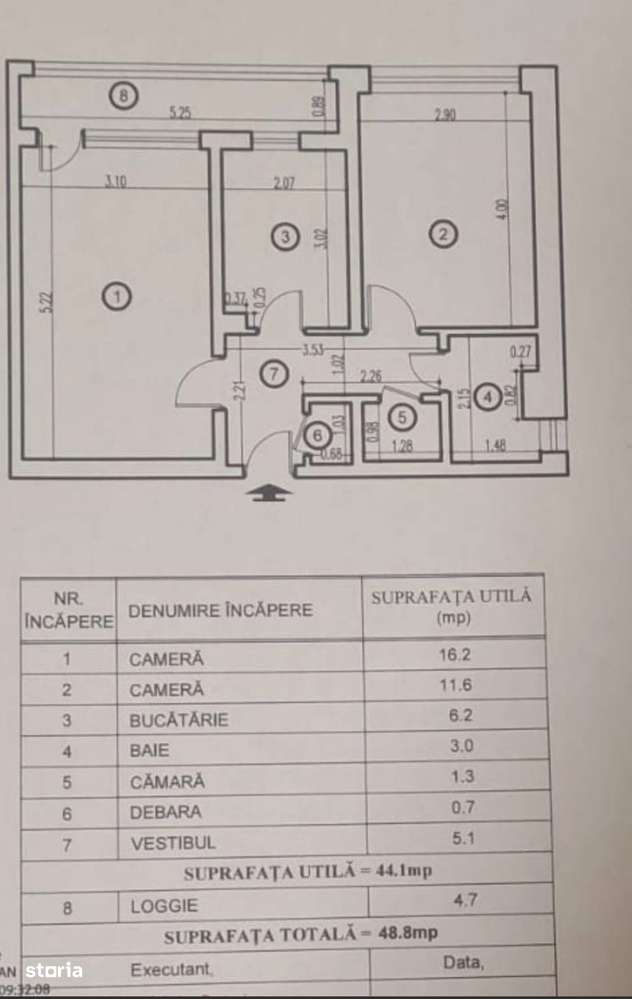Apartament 2 camere decomandat str Turnu Magurele sector 4-9