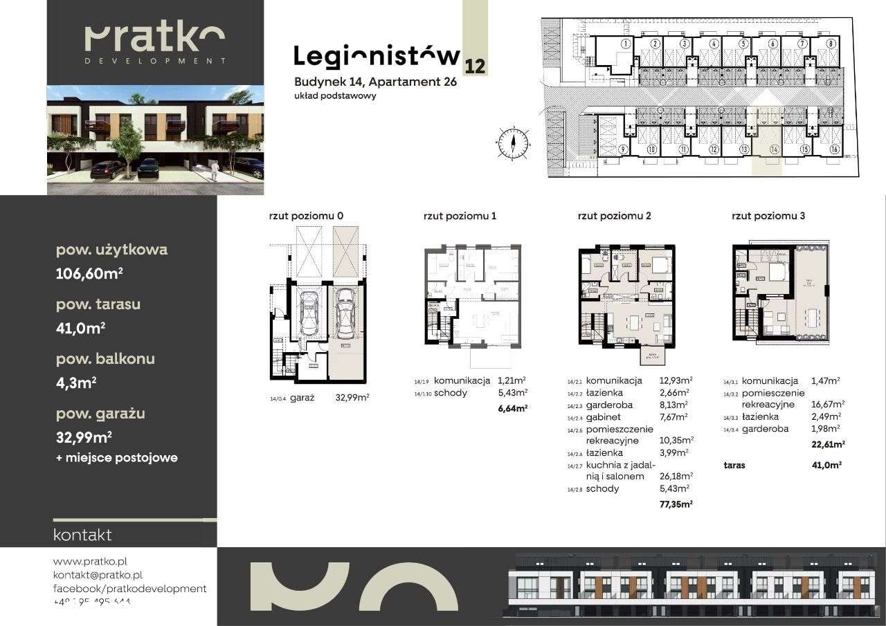 4sypialnie/Apartament 106m2/garaż/taras na dachu - Pełny obrazek: 5/25
