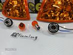 KIT Piscas frontais laranja Euro Look HONDA CIVIC 92-95 4 Portas EG8, EG9, EH8, EH9 + Lâmpadas + sockets Look Americano Com função de mínimo e pisca - 5