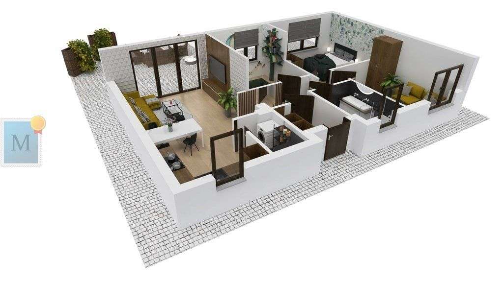 Dom parterowy szkieletowy 83m2,4pokoje,Lubomyśl - Pełny obrazek: 4/8