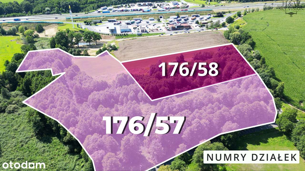 Teren inwestycyjny przy autostradzie-1