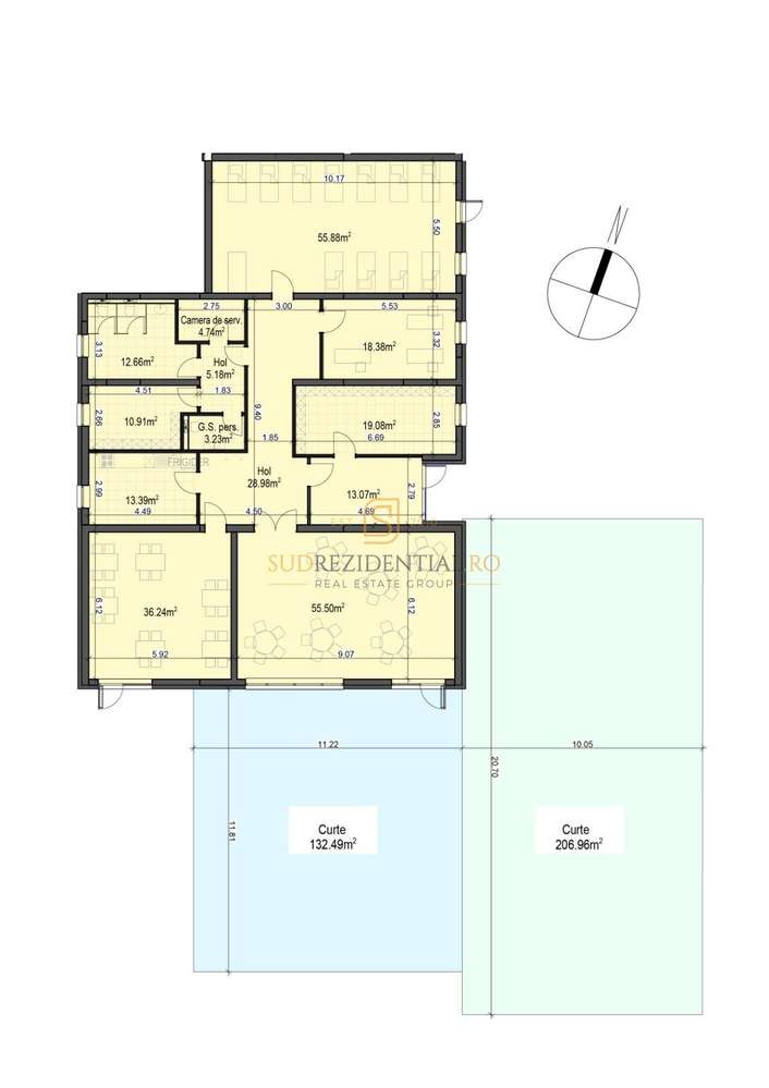 After school/centru educativ, 276 mp + 339 mp curte, Metalurgiei, S4-6
