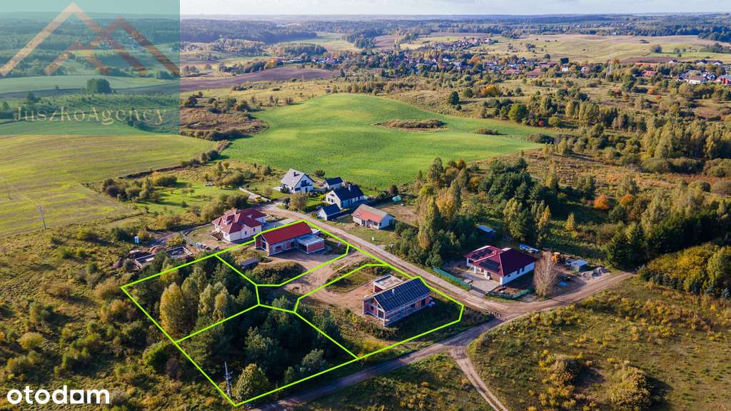 Domy w Różnowie.Stan surowy otwarty, duża działka-14