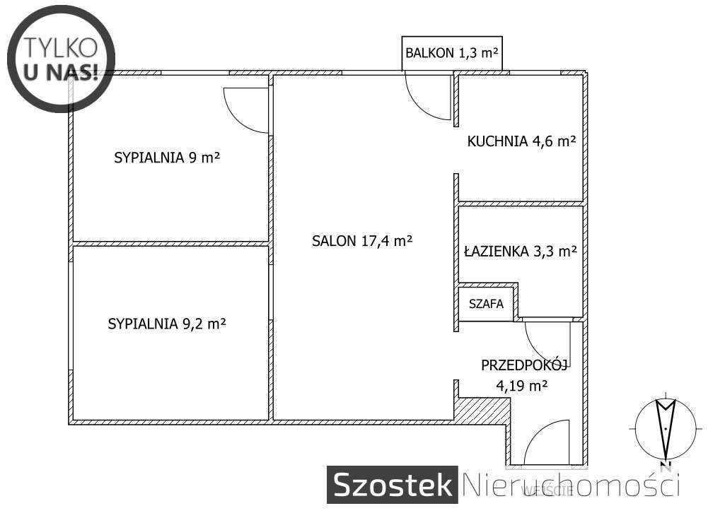 Raków - mieszkanie 3 pokojowe w bloku / balkon / piwnica / blisko park-14