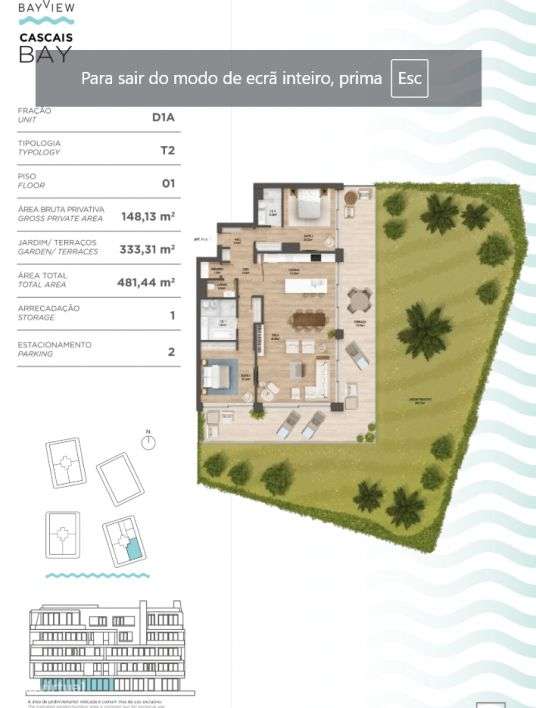 Apartamento T2 com jardim, Cascais - Grande imagem: 5/7