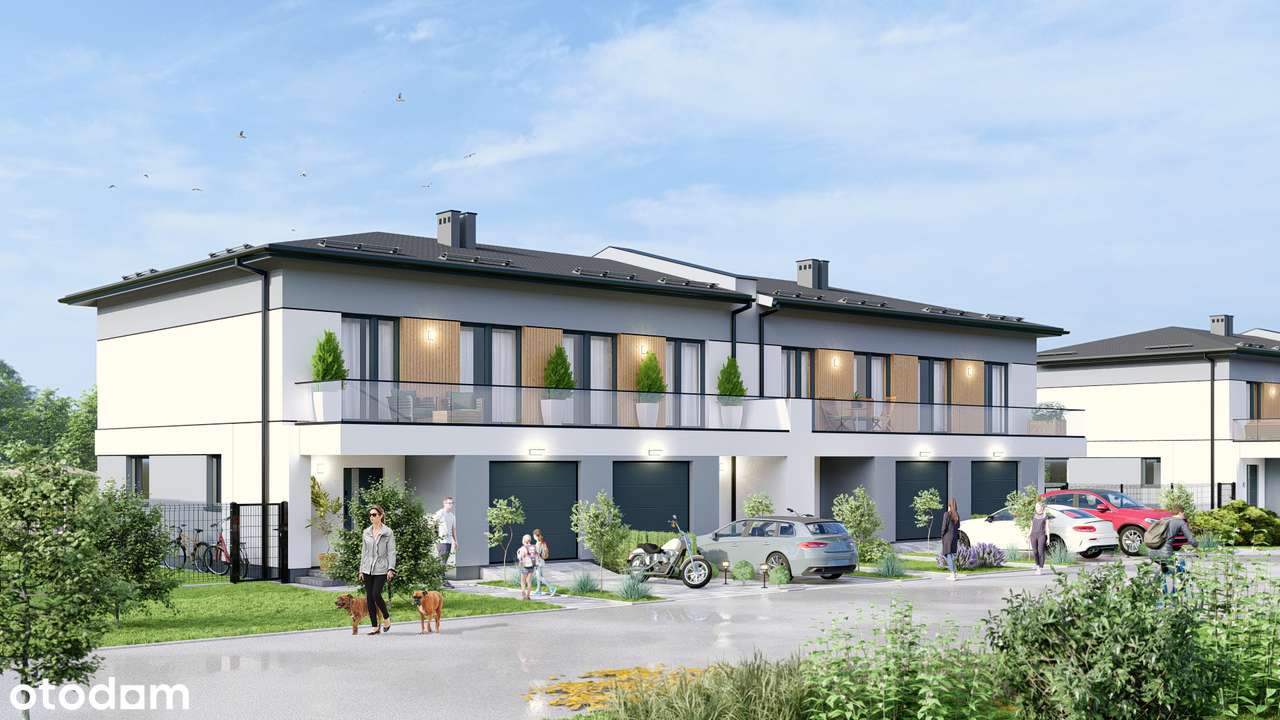 Domy 112 m² z ogrodem | Falenty Nowe, Sympatyczna | pompa ciepła i gaz
