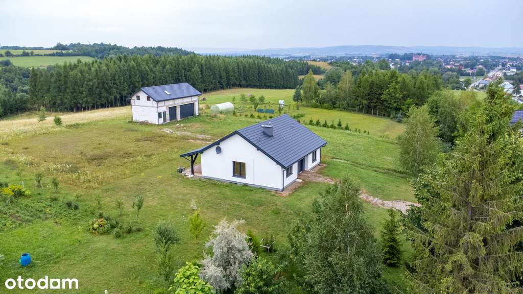 Nowoczesny dom | Widokowa działka 55ar - Besko-17