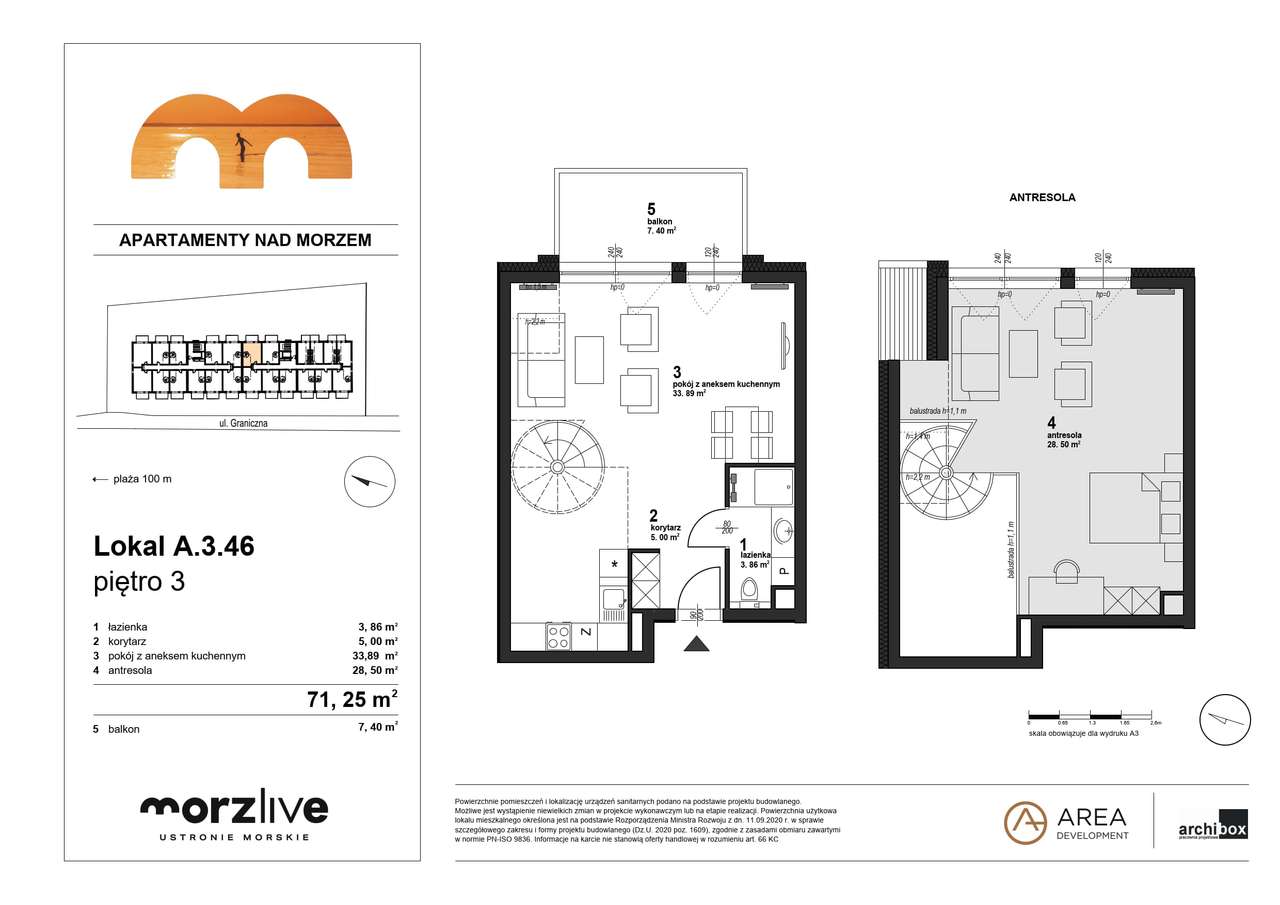 Mieszkanie nad morzem 100 m od plaży | Morzlive 4 pokoje - Pełny obrazek: 5/11