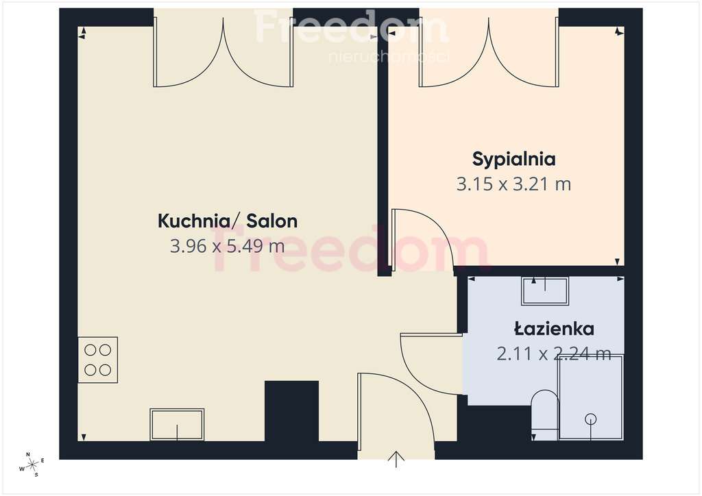 Nowoczesne 2 pokoje 38 m² Białołęka + garaż - Widok 5