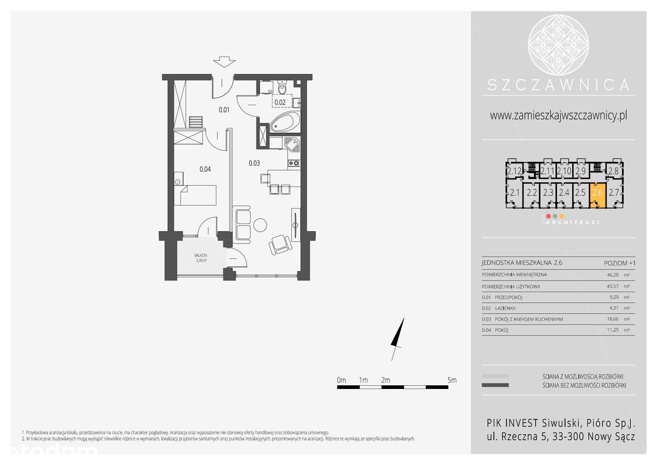Szczawnica | apartament 2-pok. | 2_6 - Pełny obrazek: 2/7