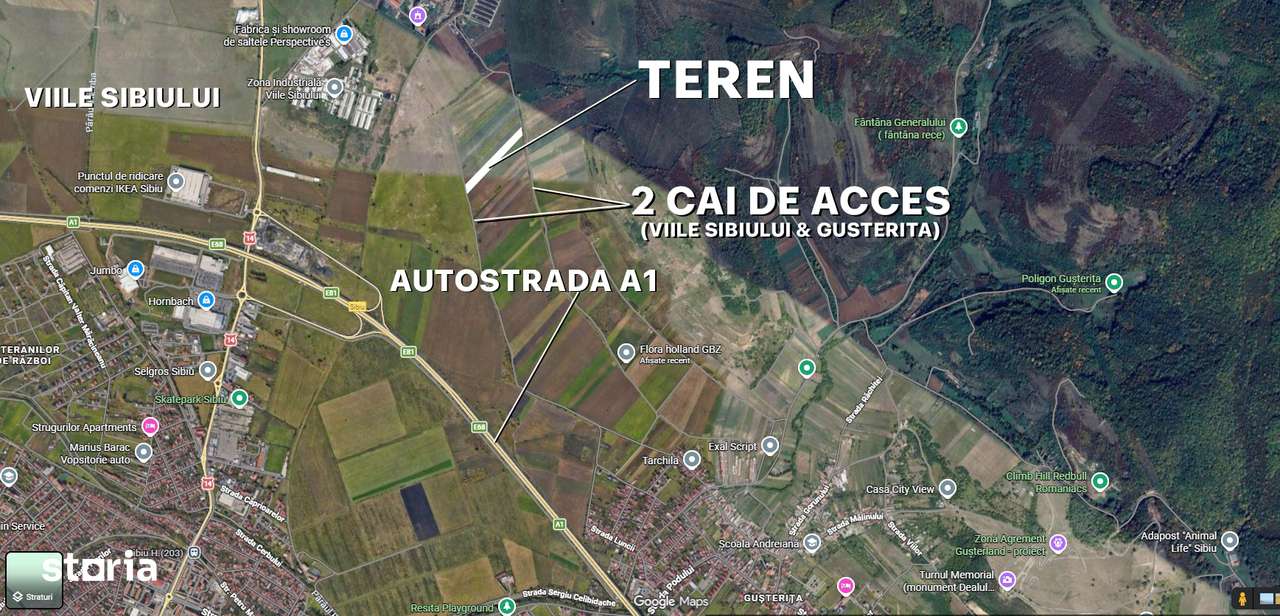 Teren 3.000 mp cu panorama superba asupra Sibiului |SkyVideo-3