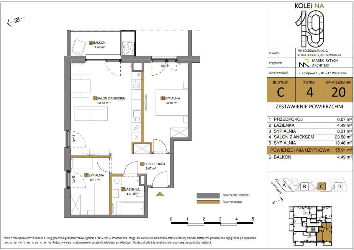 Gotowe, nowe 3pokoje 56m Rondo Daszyńskiego-2