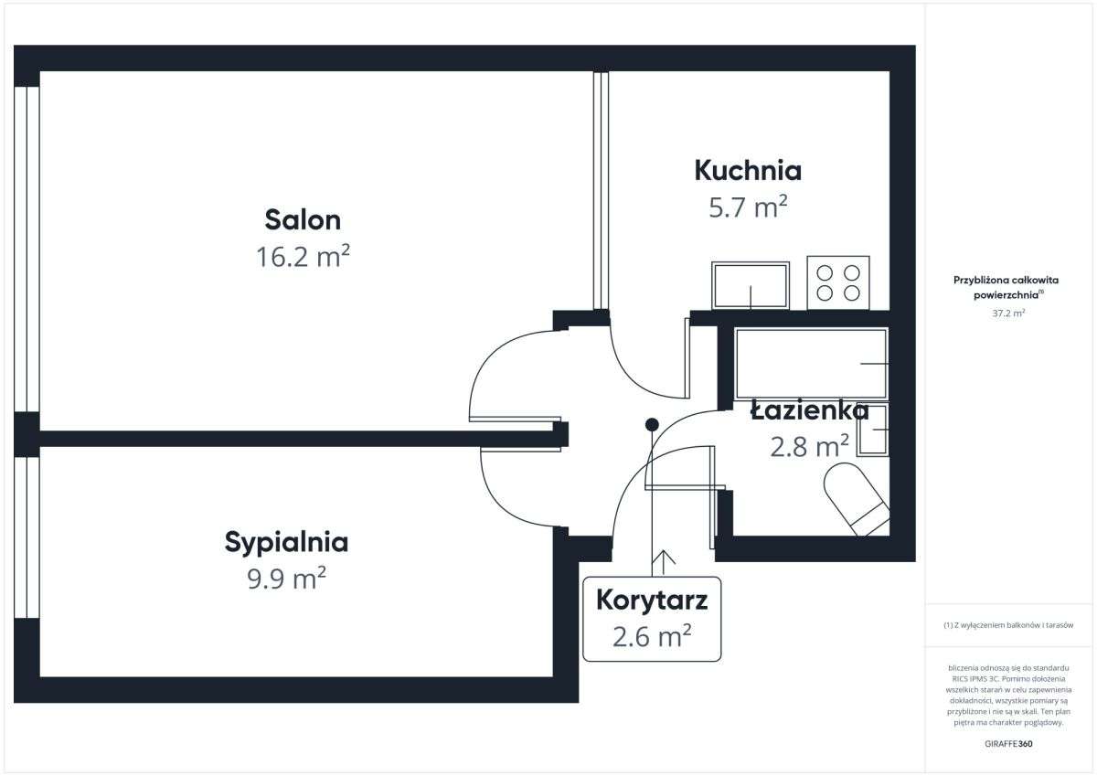 Dwupokojowe mieszkanie w zielonym Milanówku-19