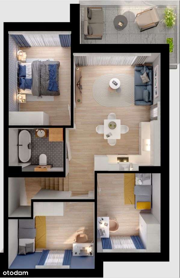 FORESTIS- Mieszkanie nr 3B - Pełny obrazek: 3/9