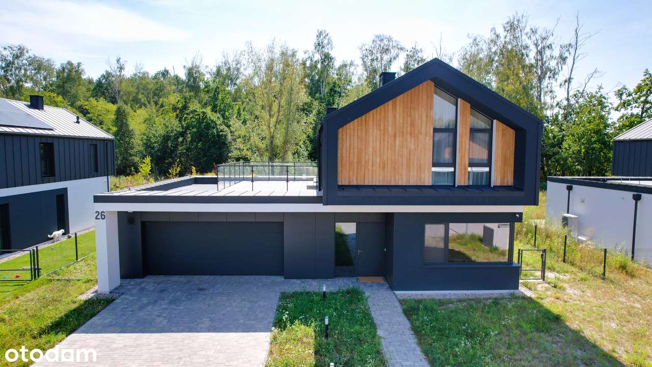 Dom wolnostojący - działka 1960m2, widok na las, design, garaż 2 auta - Pełny obrazek: 1/25