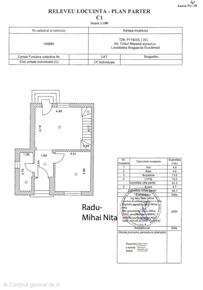 Bragadiru Celofibrei-Vila duplex-4 camere, 170 mp utili, finisata-10