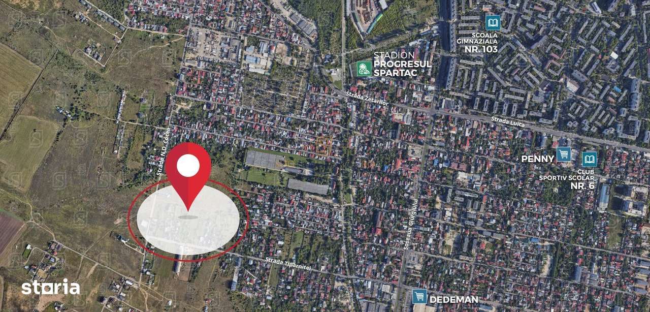 Teren intravilan 1.475 mp, deschidere 57 ml, N D Cocea sector 5 - Imagine principală: 4/4