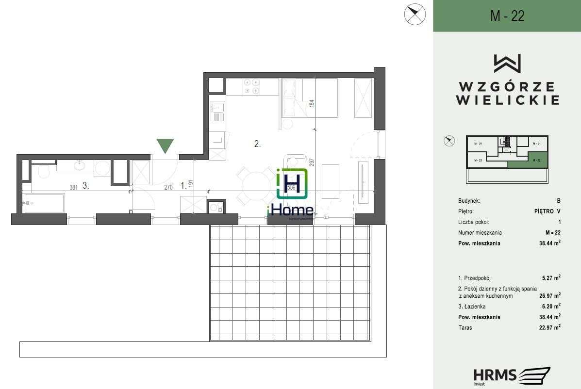 Przestronna kawalerka-Wieliczka koło Krakowa-5