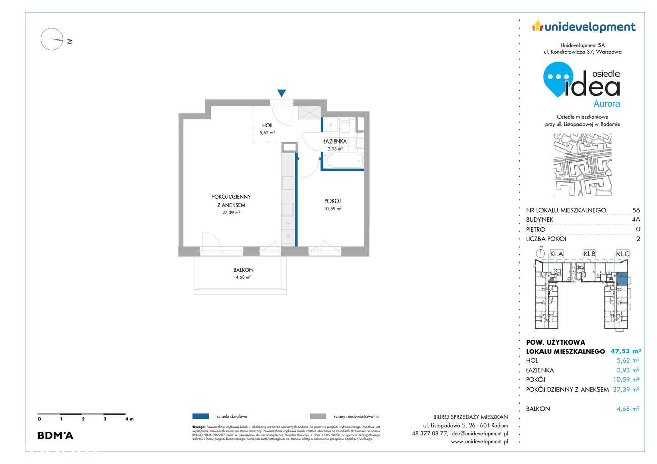 Osiedle Idea | mieszkanie 2-pok. | 4A/56 - Pełny obrazek: 2/7
