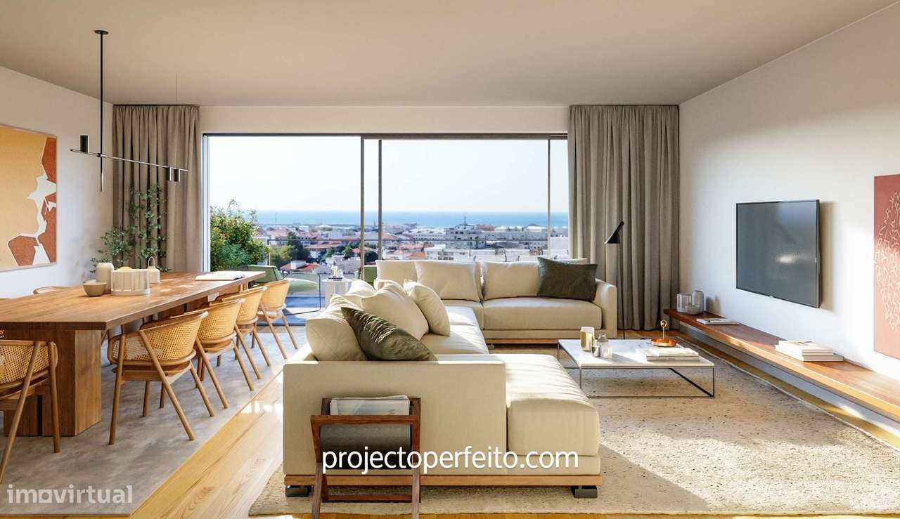Apartamento T3 com Suíte e Terraço - Empreendimento Ocean Terrace, Leç - Grande imagem: 5/14