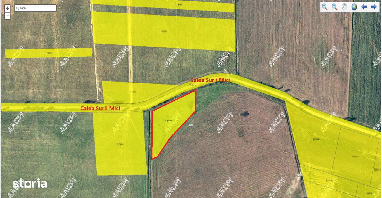 Teren intravilan cu deschidere de peste 150 m la Calea Surii Mici-0