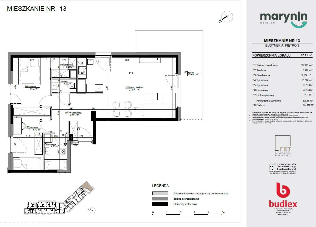 3-4-pokojowe mieszkanie z balkonem! Parking, komórka, balkon 17 m²! - Widok 4
