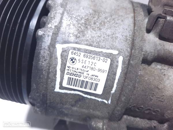 COMPRESSOR AC AR CONDICIONADO BMW SERIE 1 E87 120D 2.0D 16V 163CV M47D20 204D4 64526987766 6987766 5SE12C 447180-9591 4471809591 E81 E82 E88 - 3