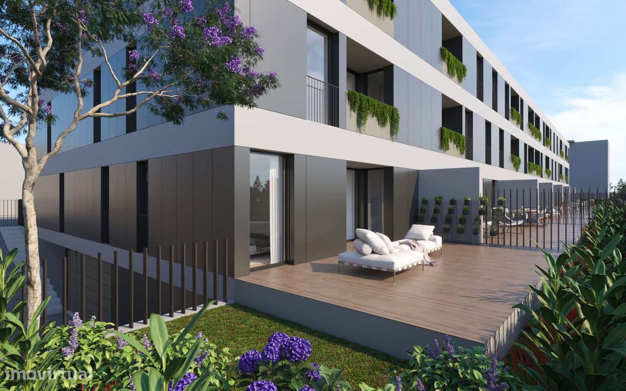 T1+1 novo com varanda e garagem em São Mamede Infesta - Grande imagem: 4/23