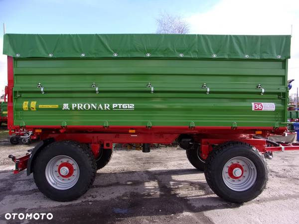 Pronar Przyczepa dwuosiowa PT612 - 12 ton wywrotka z trójstronnym wywrotem - 4