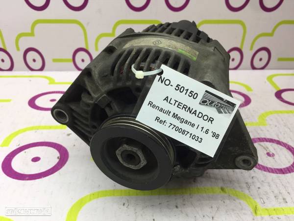 Alternador Renault Megane I 1.6i 90Cv de 1998 - Ref: 7700871033 - NO50150 - 1