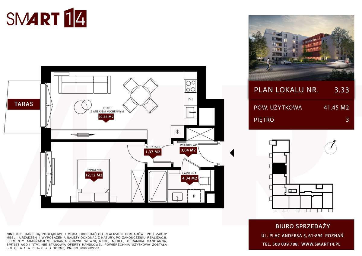 Mieszkanie dwupokojowe w inwestycji premium - Pełny obrazek: 2/13