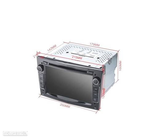 AUTO RADIO 2DIN PARA OPEL USB GPS TACTIL HD 7" PRETO ESCURO - 2