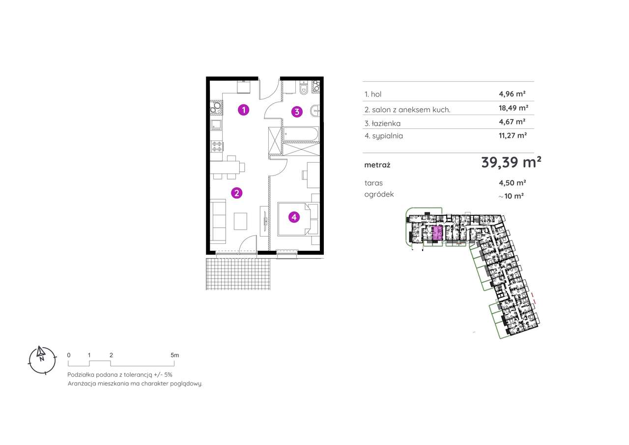 MEGA OKAZJA! 2 pok. 40m2 + OGRÓDEK | GRATIS MP w hali oraz Smart Home - Pełny obrazek: 2/7