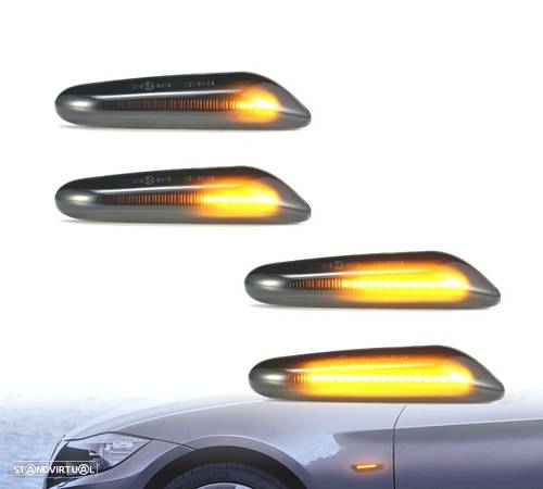 PISCAS LATERAIS LED DINAMICOS PARA BMW E81 E82 E87 E88 E90 E91 E92 E93 E46 E60 E61 E60 E61 - 3