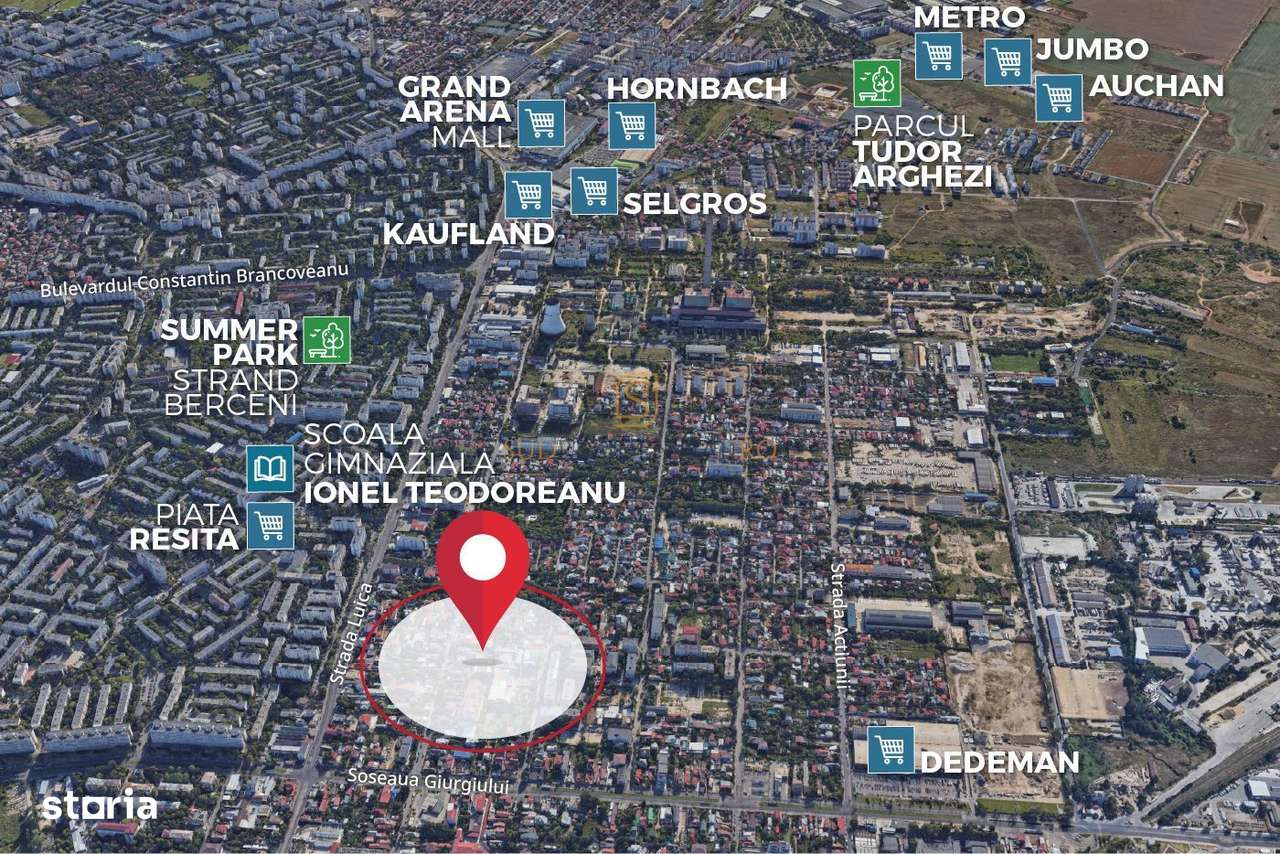 Teren intravilan 869 mp, casa locuibila si anexe,Soseaua Giurgiului,S4 - Imagine principală: 1/10